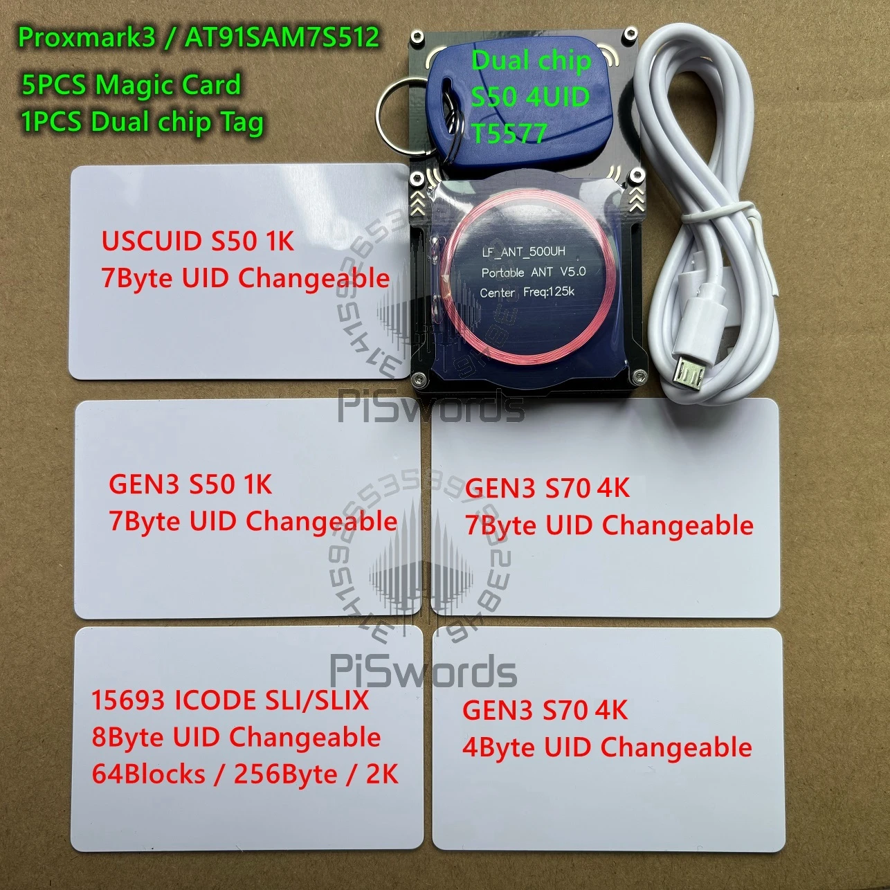 Proxmark3 Kits Proxmark 3.0 Easy PM3 Reader Writer ICEMAN Firmware With USCUID GEN3 S50 S70 7 Bytes UID 15693 China Magic Card