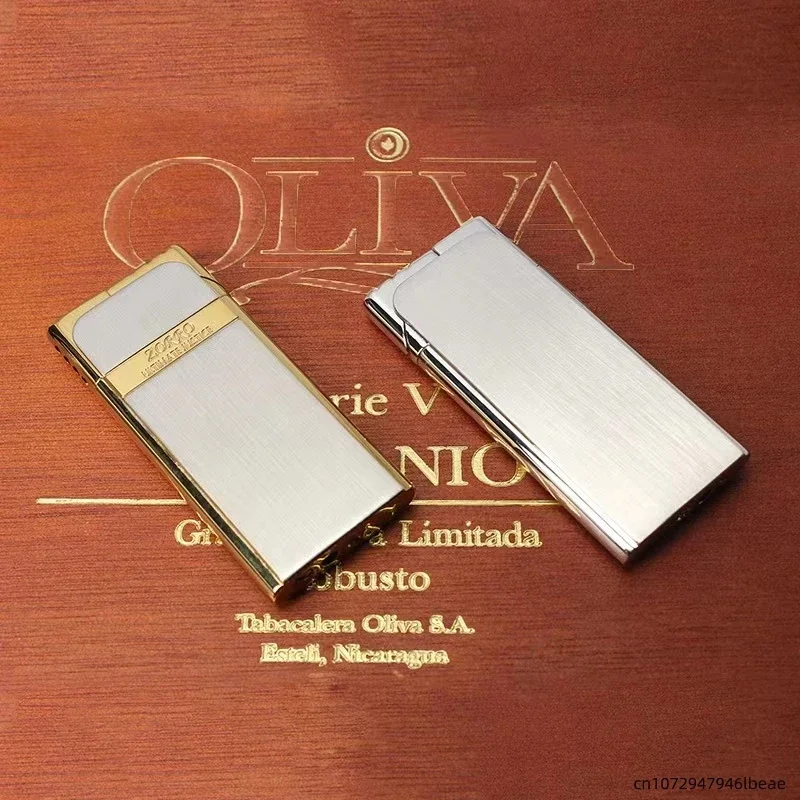 ZORRO Ultrathin Butane Gas Lighter Metal Plating Process Anti slip Key Ignition Portable Lighters Smoking Accessories Gadgets