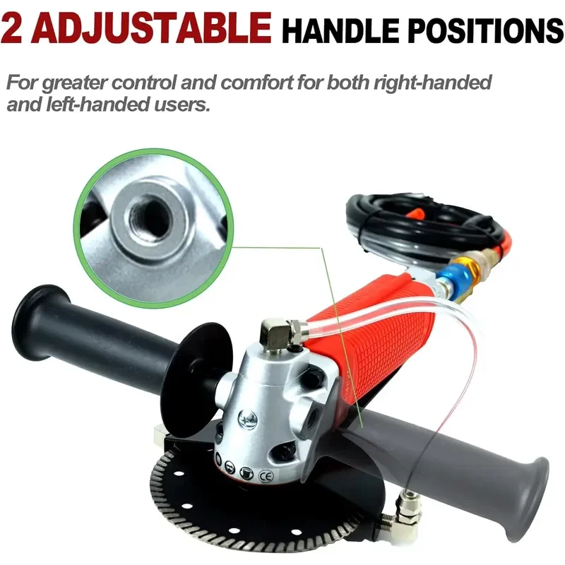 Air Grinder Air Angle Grinder with 5 Inch 6 Inch 7 Inch for Granite Marble Stone Polishing