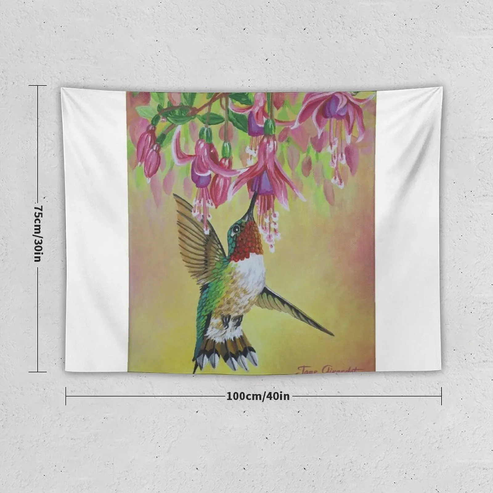 Anna's Hummingbird 3 Tapestry Wall Tapestries Home Decor Accessories Wall Hanging Decor Tapestry