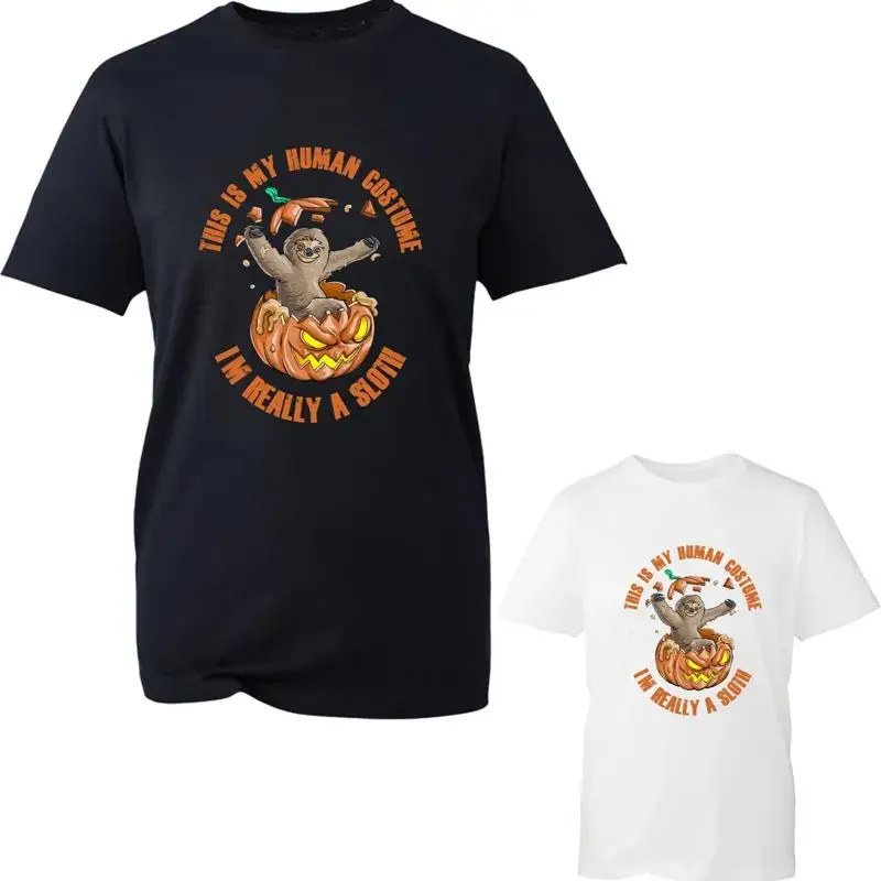 This Is My Human Costume I'M Really A Sloth Halloween T Shirt Scary Pumpkin Top
