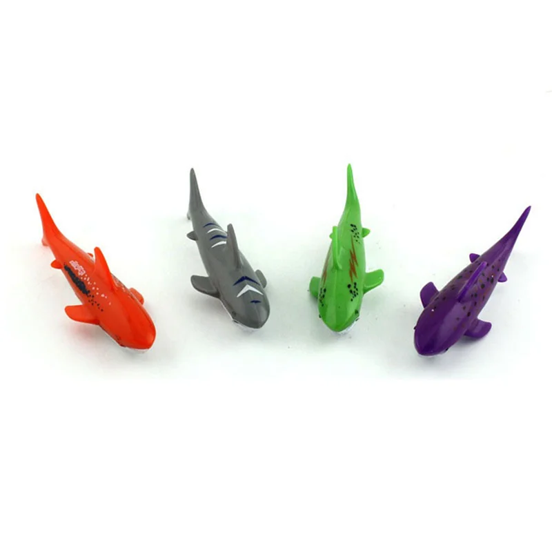 8 PCS เด็กว่ายน้ํา Shark Shape ดําน้ําเกมน้ําเกมดําน้ําสระว่ายน้ํา Glide Shark โยนตอร์ปิโด
