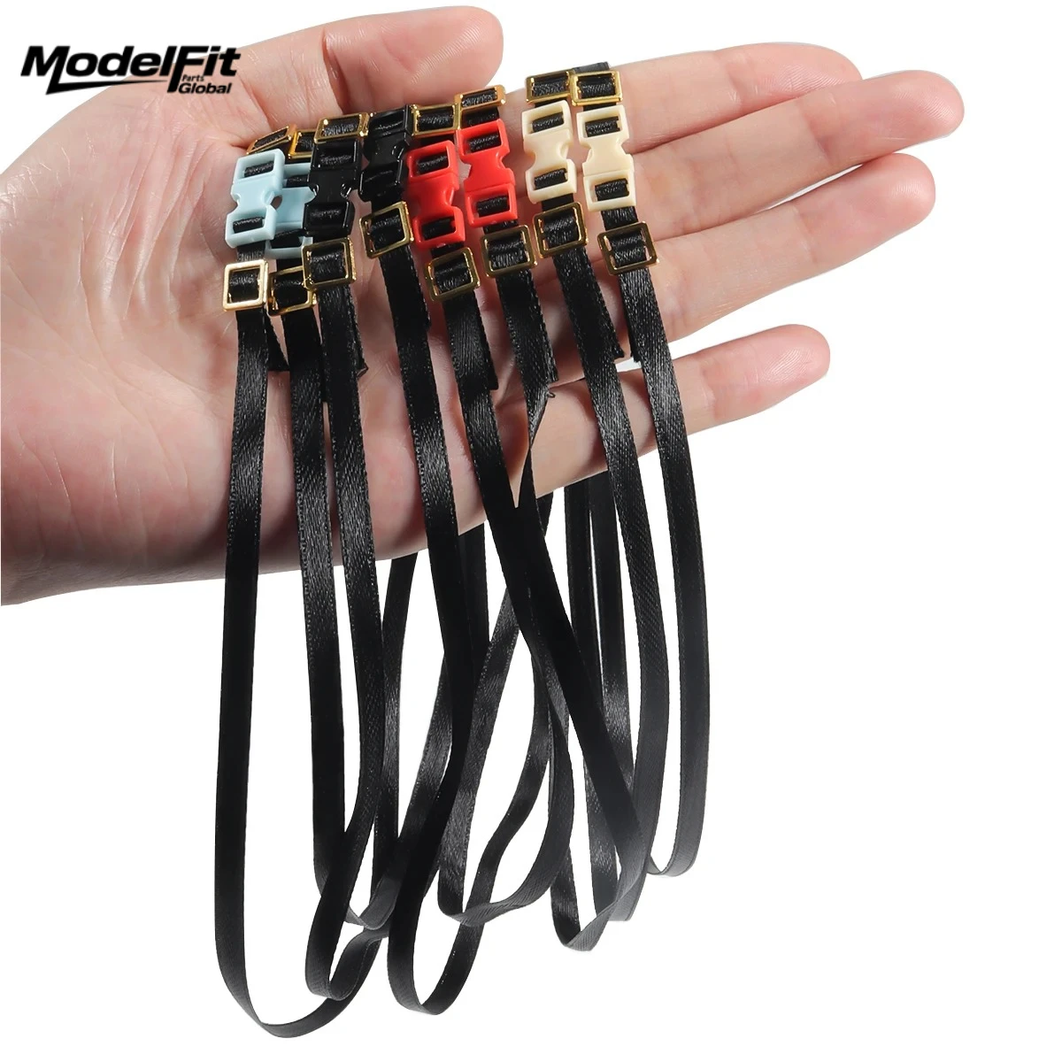 5Pcs Roof Rack Rope/Luggage Cord Straps Buckle 300MM for 1/8 1/10 RC Crawler Car Axial SCX10 TRX4 TRX6 YK4102 RGT 86100 Decorate