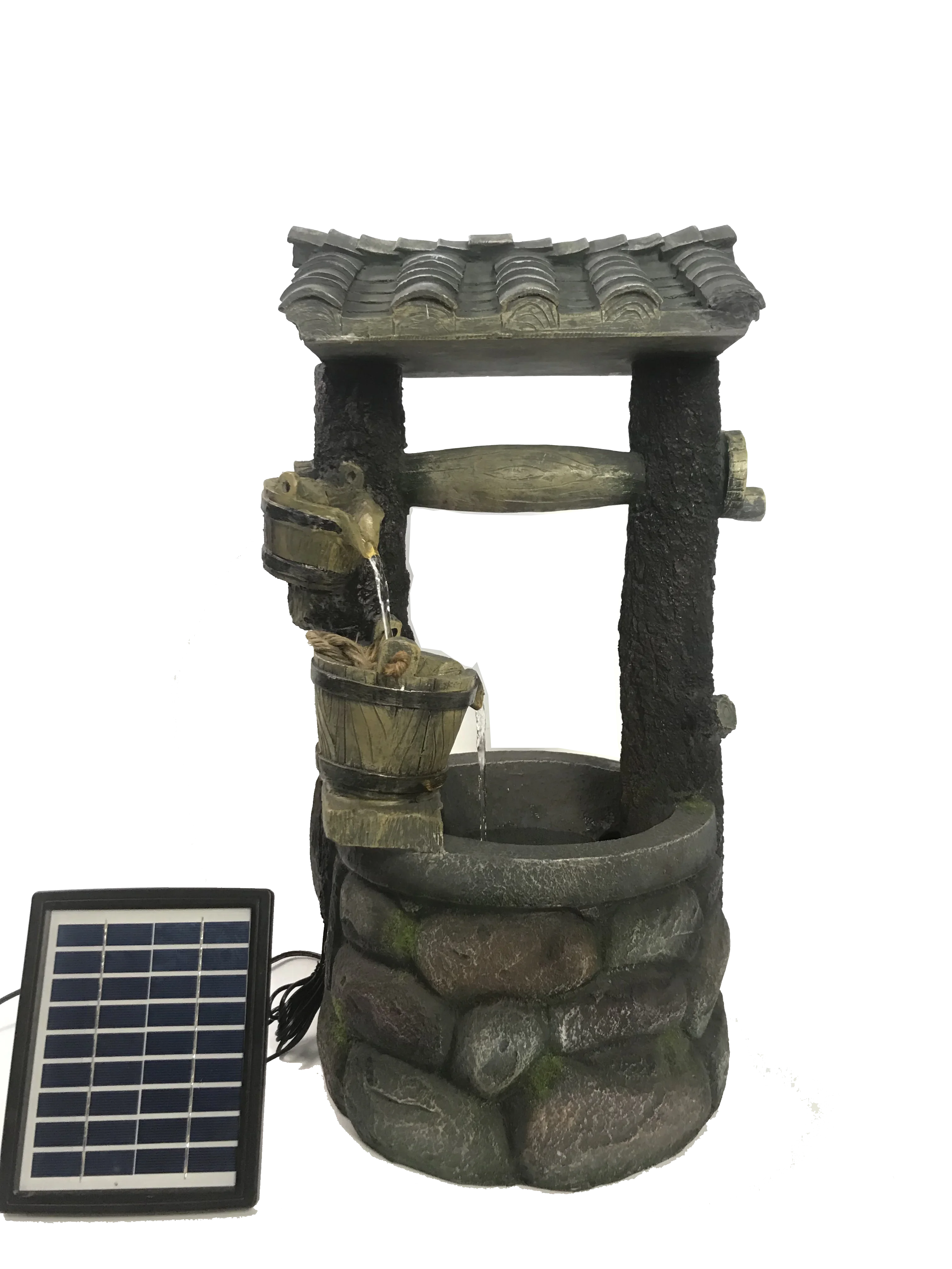 new wishing well solar water fountain for outdoor garden decoration