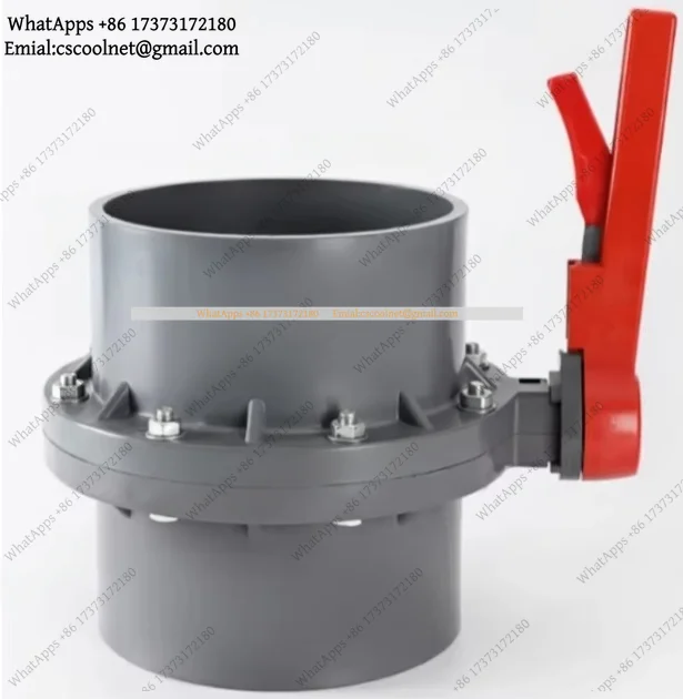 k3 DN110 PVC Butterfly Valve One-Piece Body | Corrosion-Resistant for Seawater Aquaculture