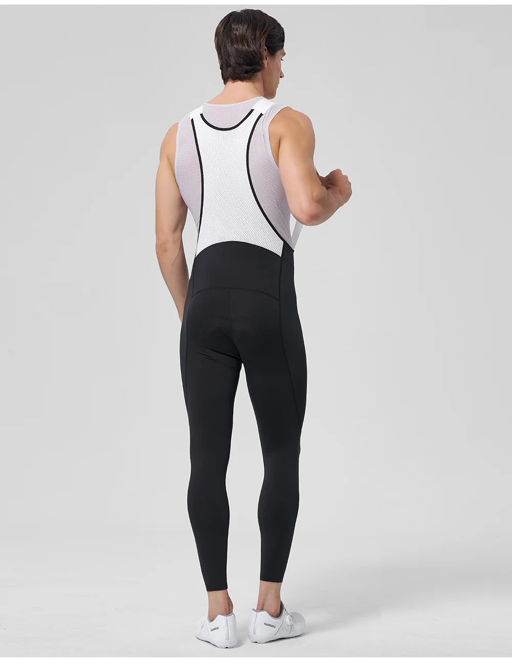 Cheji Cycling Lange Trägerhose, atmungsaktive Kompressions-Trägerhose für Herren – Detail 9