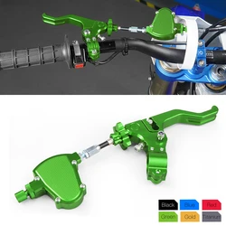 Short Stunt Clutch Lever Easy Pull Cable System For Kawasaki Z650 Z750 Z900 Z800 Z1000 ZX6R ZX10R KX125 KX250 KX250F KX450F KLX