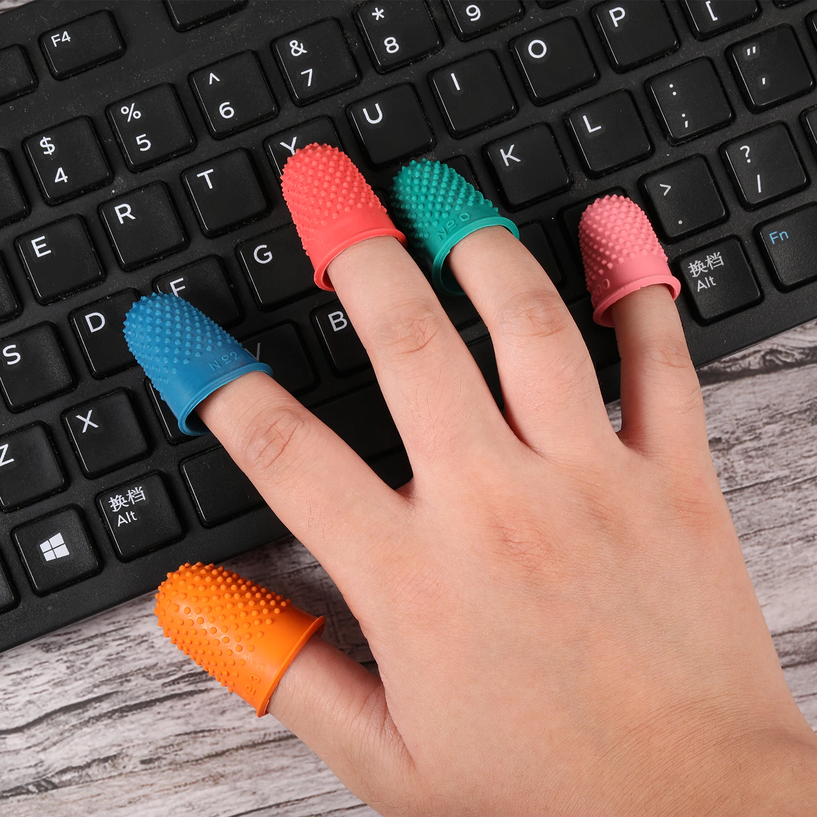 10 Stück Finger decken Schutz ausrüstung Trainings stütze Gummis pitzen ab