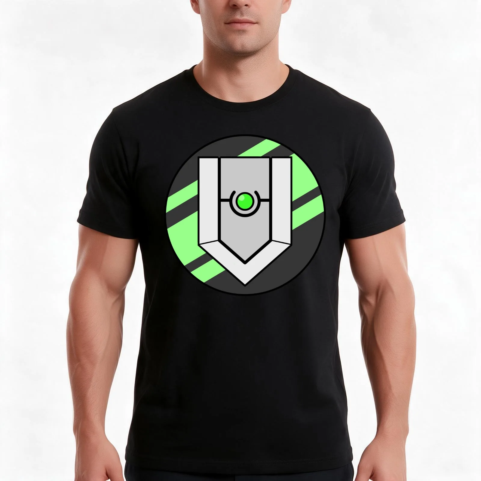 hero's shield T-Shirt, Summer Casual Cotton Tee, Oversized Streetwear Tops, Vintage Graphic Print, Loose Fit Short Sleeve