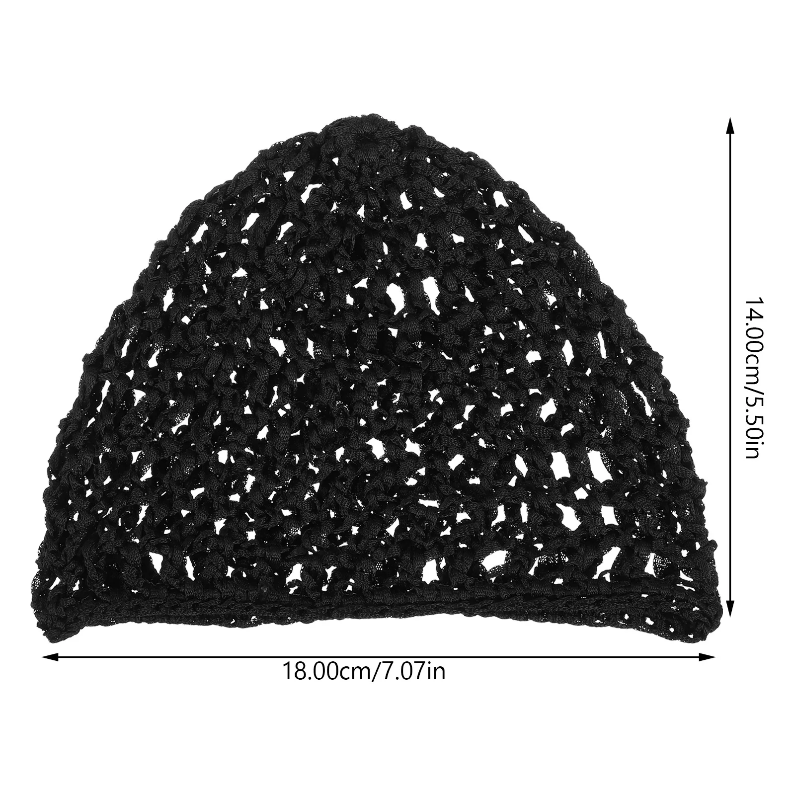 6 قطع من شبكات الشعر المرنة، غطاء قبعات كروشيه متماسكة للنساء، شعر طويل مجعد، قبعة تصفيف متينة، غطاء نوم هدية