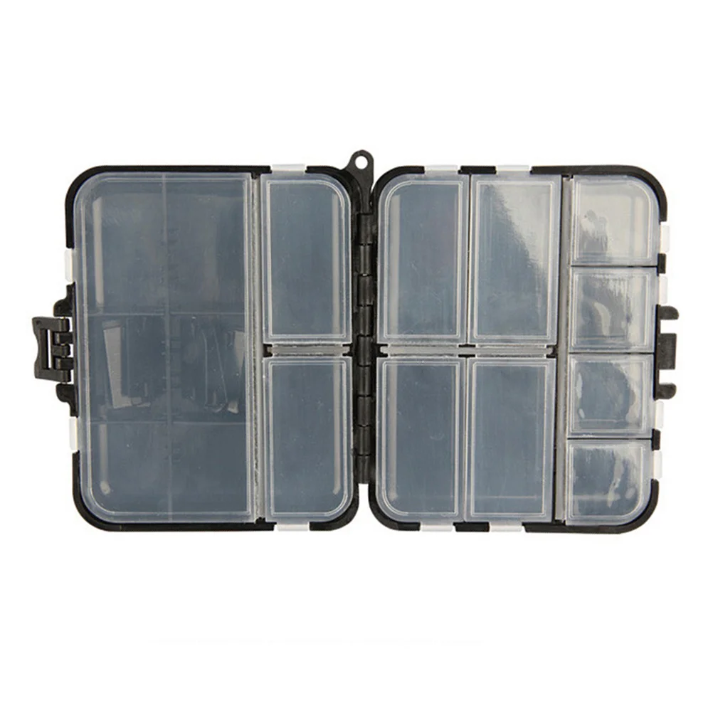 

2 Pcs Waterproof Portable Tackle Boxes Organizer Plastic Storage Mini Utility Lures Fishing Boxes Small Organizer Boxes Containe