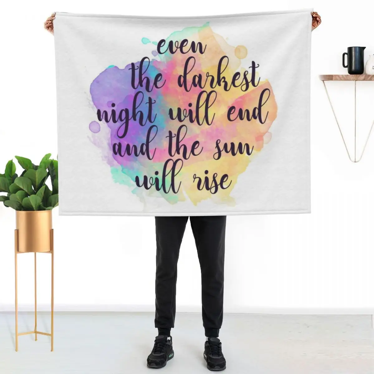 Darkest Night #2 Throw Blanket Cozy Microfiber Throw Blanket for Home Bedroom