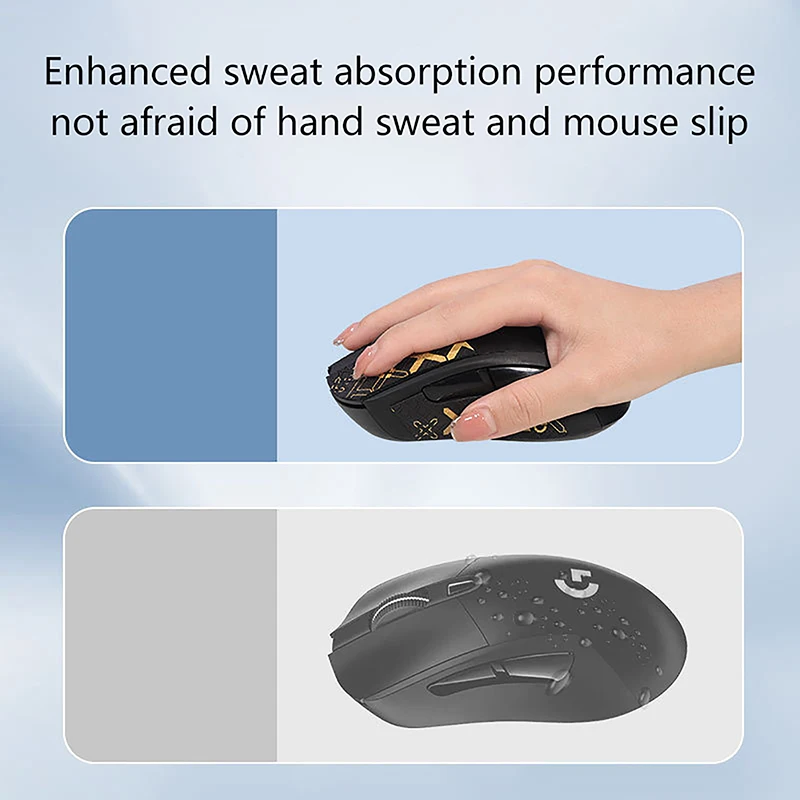Soft Comfortable Anti-skid Stickers For Mouse Lizard Skin Sweat Absorbent Sticker Compatible With G403 G603 G703 Mouse