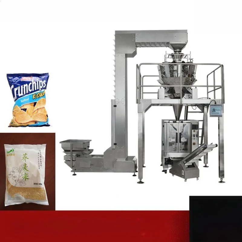 Ten-head combination weighing and packaging machine, fully automatic multi-functional combination weighing