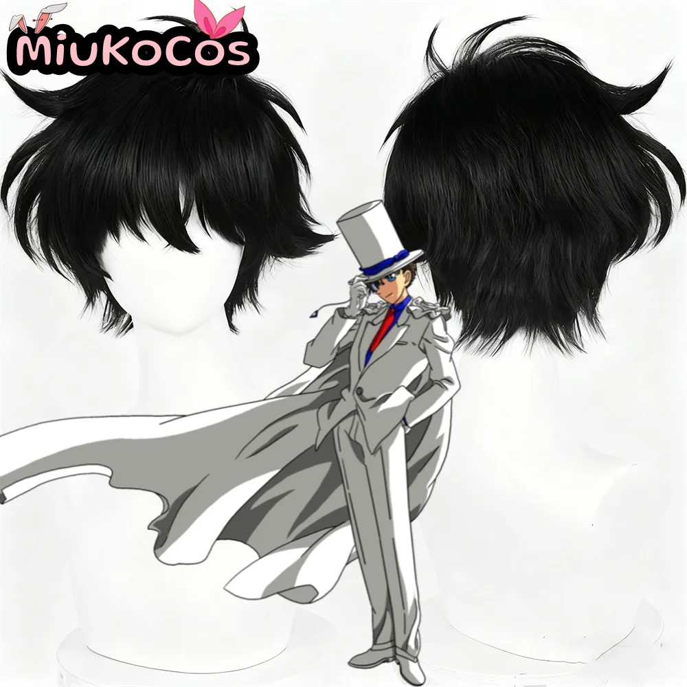 

IN STOCK Kaito Kuroba Kid the Phantom Thief Cosplay Wig MiukoCosplay Anime Case Closed Cosplay