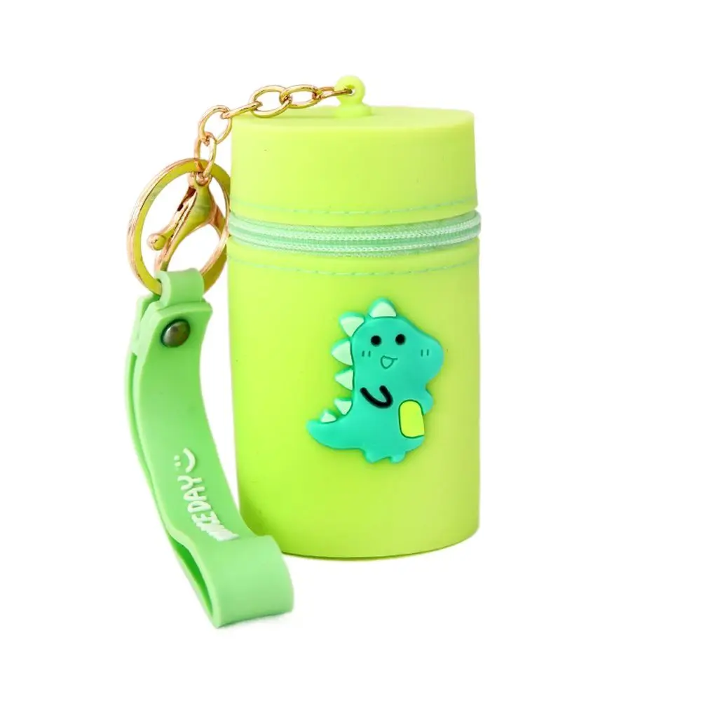 Colorful For Girls Silicone Multifunctional Coin Pocket Portable Coin Purse Key Chain Headphone Storage Bag Bucket Bag
