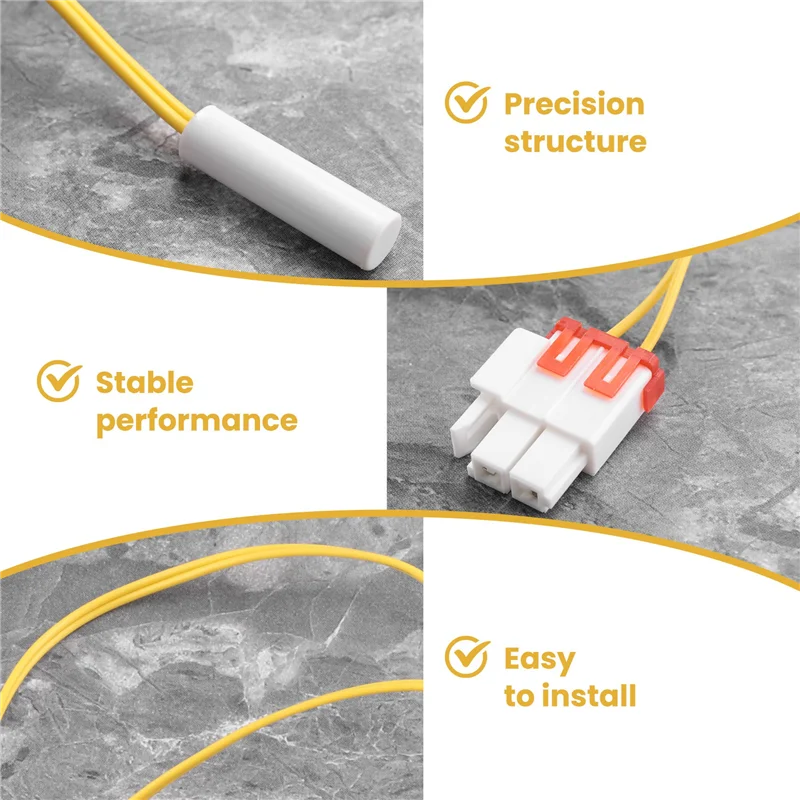 A55F-5Pcs DA32-00006W Pengganti Sensor Suhu Pencairan Es Kulkas Untuk AP41336842 DA32-10105R DA32-10105R