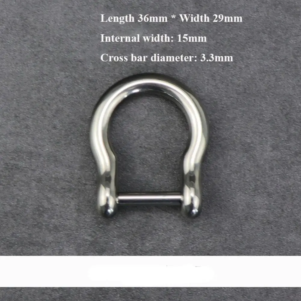 Titanium Alloy D Bow Staples Carabiner Shackle Key Ring Outdoor Bracelet Buckle 10 Styles Buckles Outdoor Accessories - Image 6