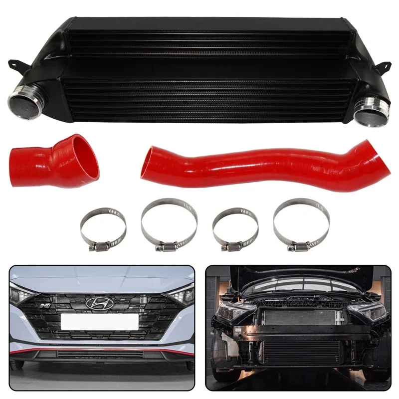 Upgrade Tube& Fin Competition High-Performance Intercooler Hose Kit For Hyundai i20N 150KW/204HP 1.6T-GDi Type Chassis 2021+