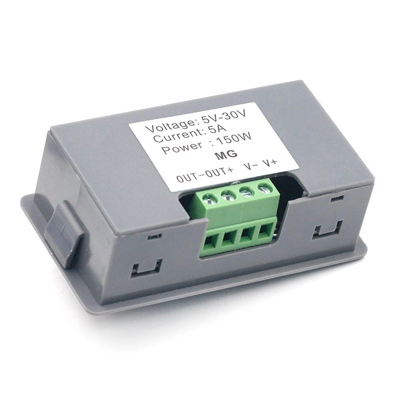 Dc 5-30V 12V 24V 5A Dc Motor Controller Pwm Verstelbare Speed Digitale Display Encoder Duty verhouding Frequentie Max 15A ZK-MG