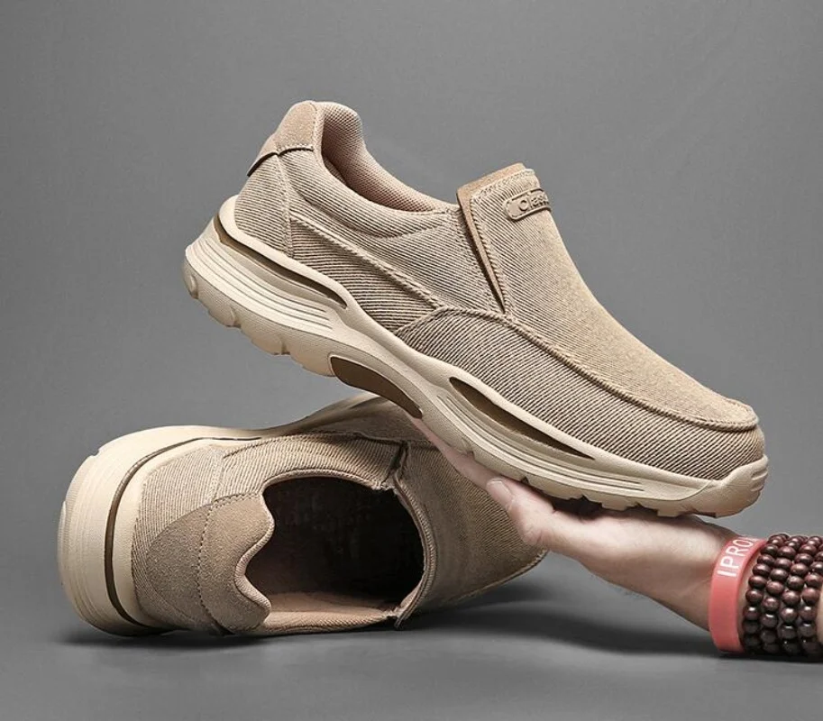 

Мужская повседневная обувь, парусиновые дышащие лоферы, мужские новые удобные уличные прогулочные туфли, классические лоферы, мужские кроссовки