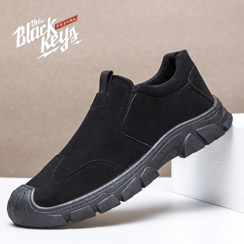 2025 Men Waterproof Indestructible Works Shoes Outdoor Man Hiking Sneakers Light Breathable Anti Slip Men's Sports Shoes Zapatos