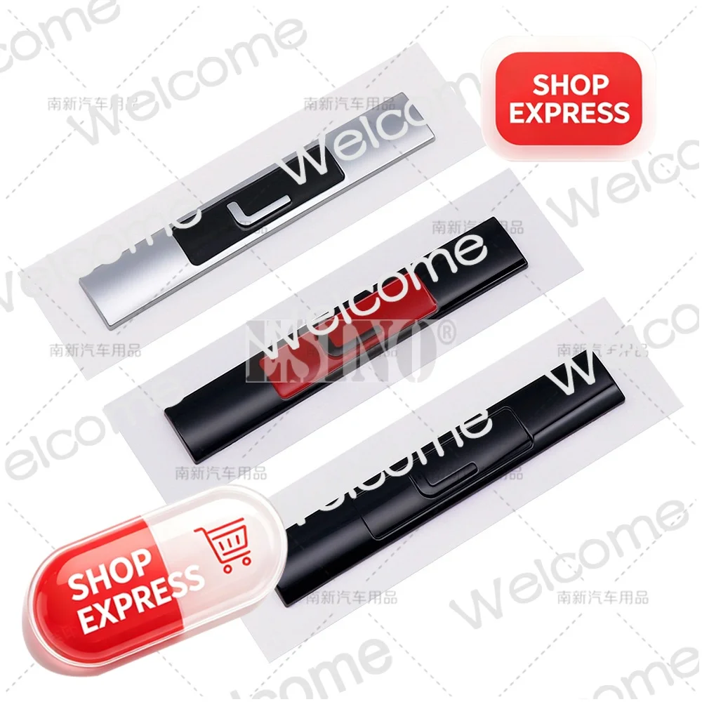 3D Letter L Decorative ABS Badge Adhesive Emblem Car Fender Emblem for Land Rover Range Rover Vogue