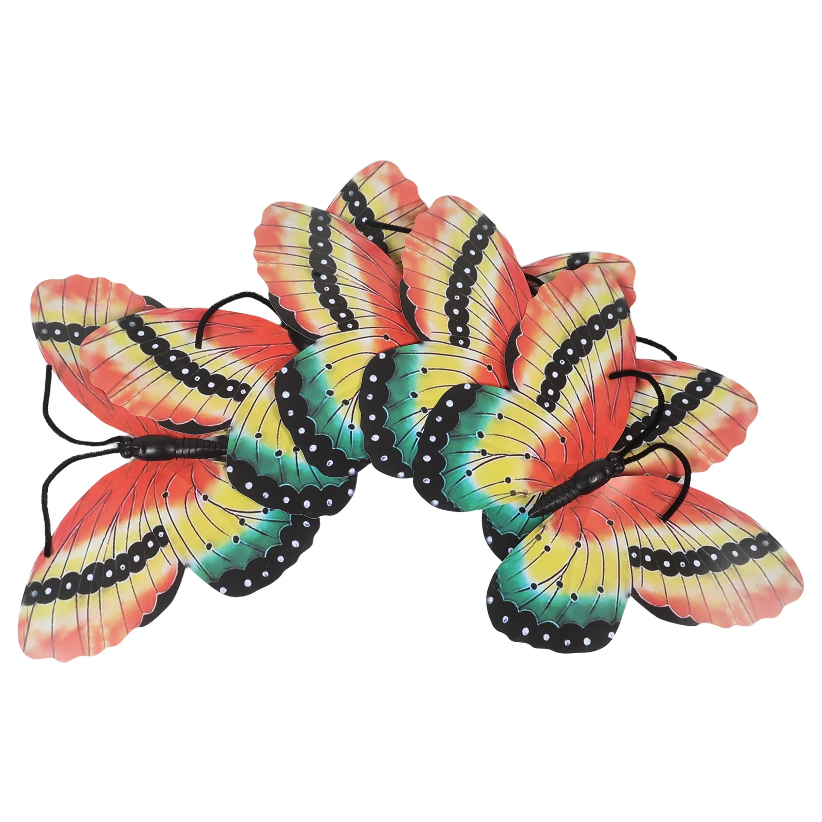 5 stuks vlinderdans rekwisieten elegante 40 cm handheld decoraties voor kinderen toneelvoorstelling feest bruiloft accessoires