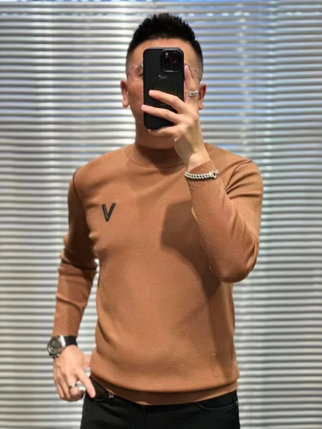 

Высококачественный модный мужской вязаный свитер, повседневный удобный деловой зимний свитер, Новое поступление, круглый Ne Long Sve