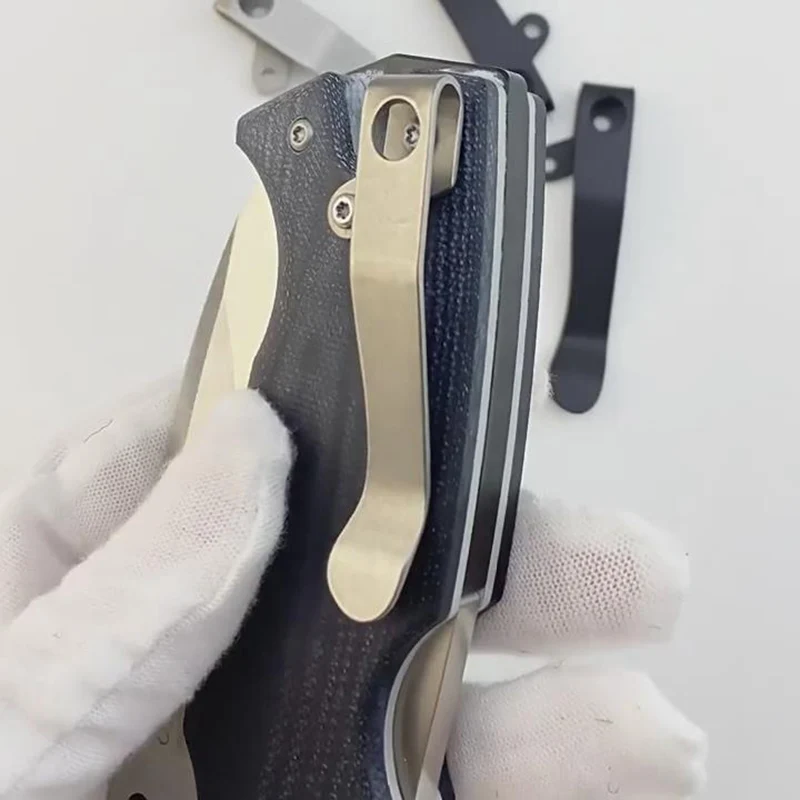 CNC Titanium Made 4 Colors Knife Pocket Clip Back Clamp for ColdSteel AD-10 AD10 Knives DIY Making Replace Accessories