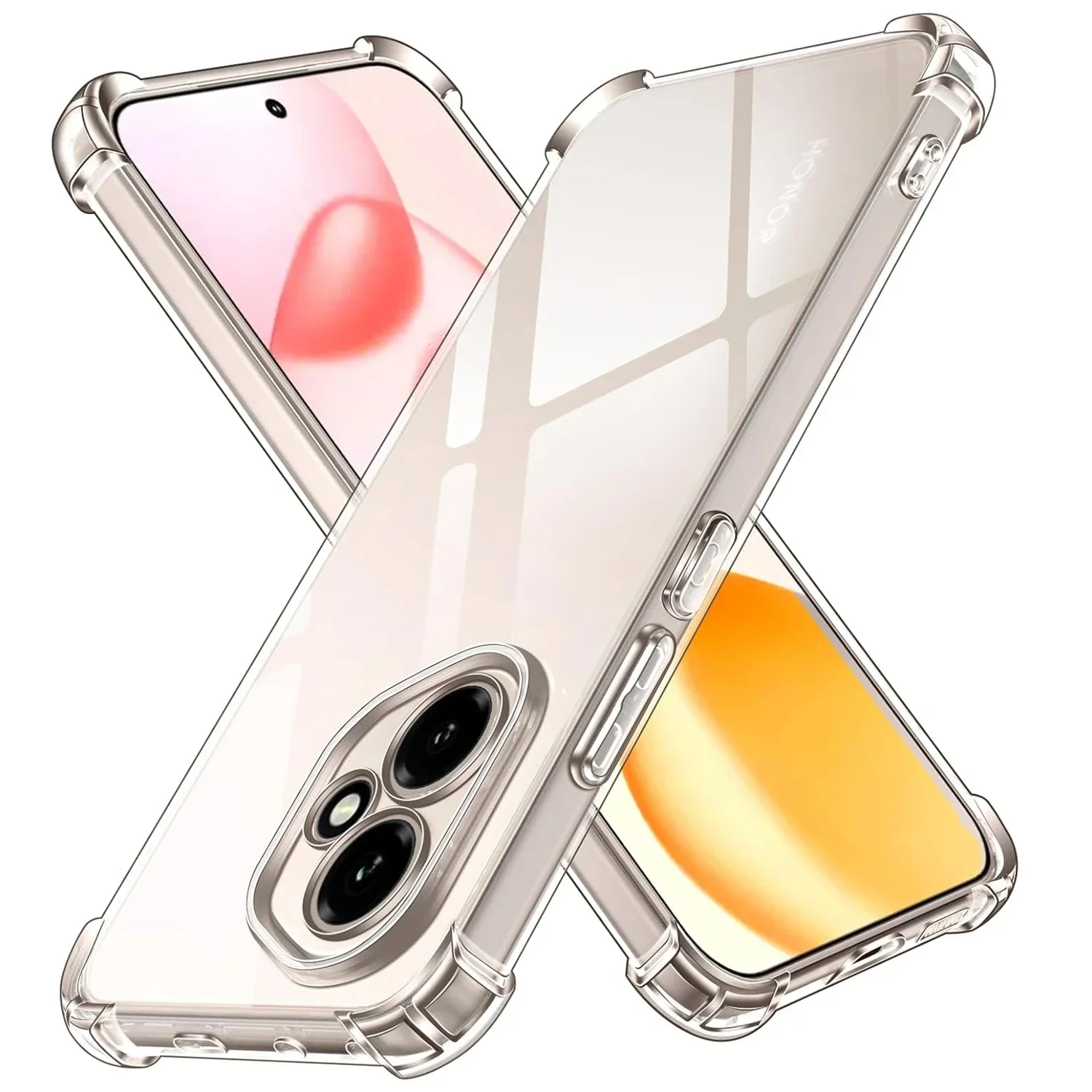 

Flexible TPU Transparent Case for Honor 400 Pro 5G Protective Cover Four Corners Shockproof Frame Coque Fundas
