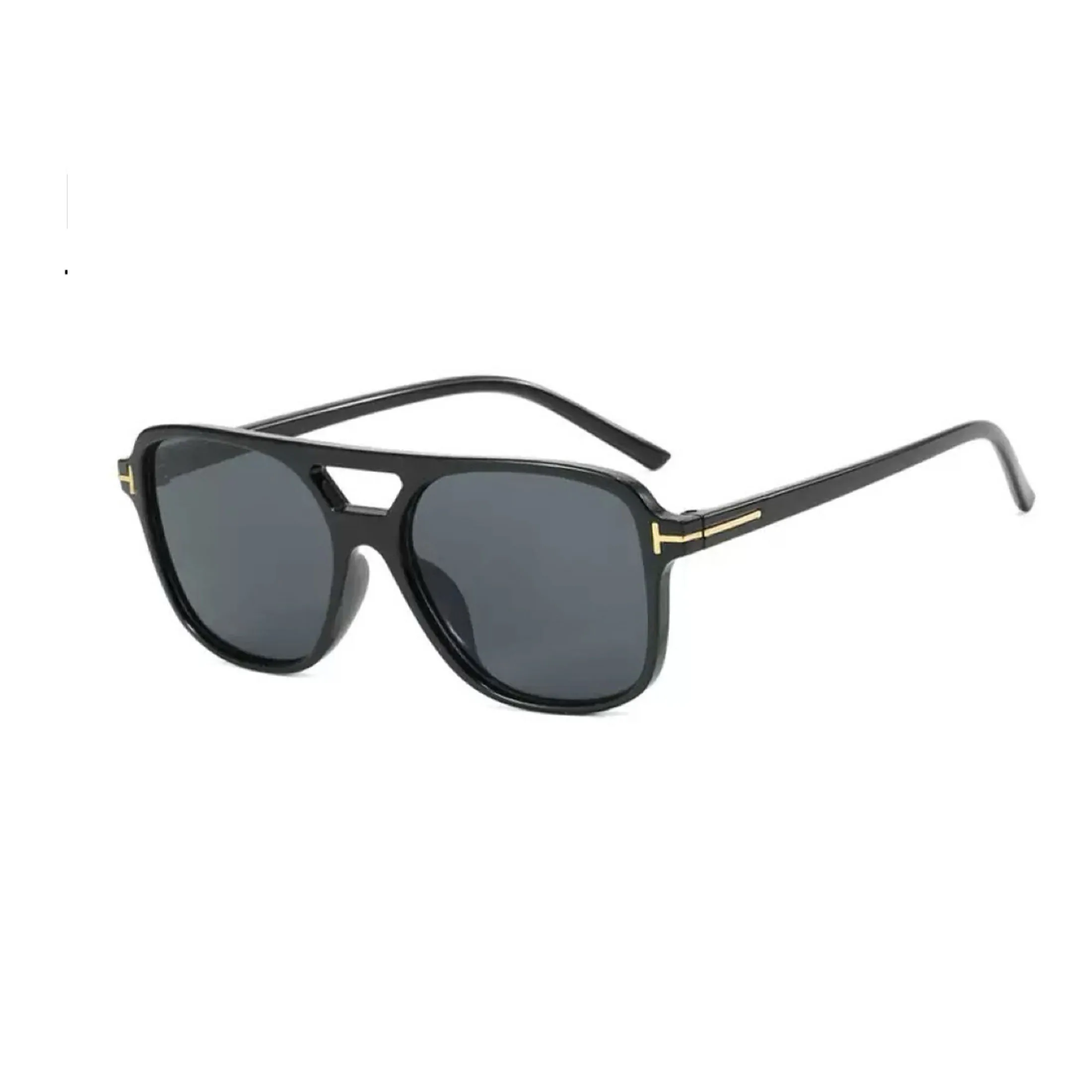 1pc Aviator-stijl dubbele brugbril, modieuze dagelijkse bril, reis- en strandfeestaccessoires voor dames