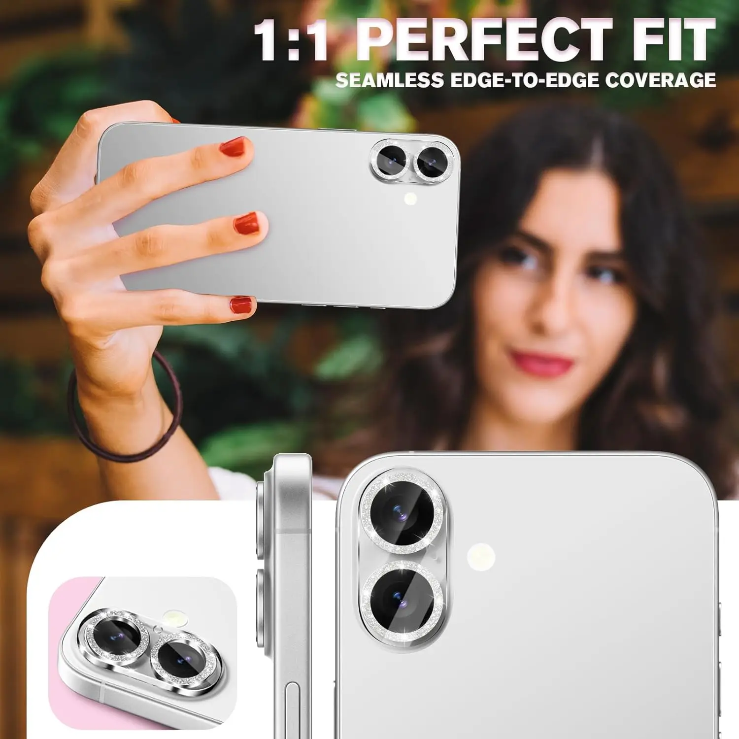1-3PCS Shining Tempered Glass Camera Protectors for IPhone 17 17Pro 17Air 17ProMax HD Clear Hardness Lens Protective Cover - Image 5