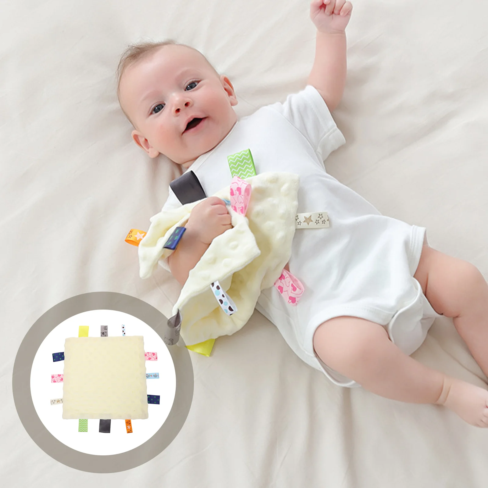 to Sleep Beanie Cashmere Comforter Toddler Baby Towels Saliva Flannel Infant