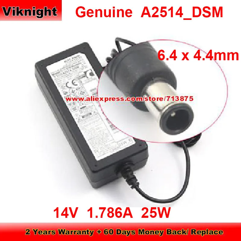 Genuine A2514_DSM AC Adapter 14V 1.786A for Samsung S24D590PL S24F350FHE S22D39OH LC24F390FHN S24D390HL S24D300H SD24D590PL