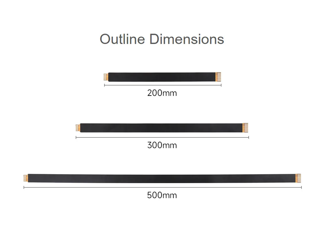 Imagem -05 - Dsi Csi Cabo Fpc Flexível Raspberry pi 22pin para 15pin 200 mm 300 mm 500 mm Telas Dsi Adequado Módulos de Câmera Csi