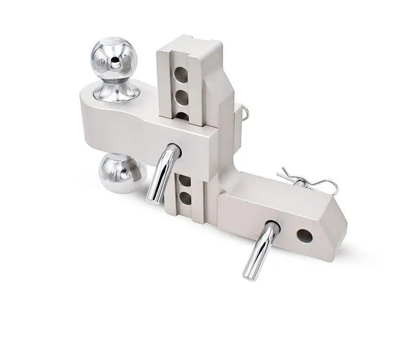 Modified aluminum alloy adjustable trailer arm, lightweight vehicle hook traction double ball car trailer hook