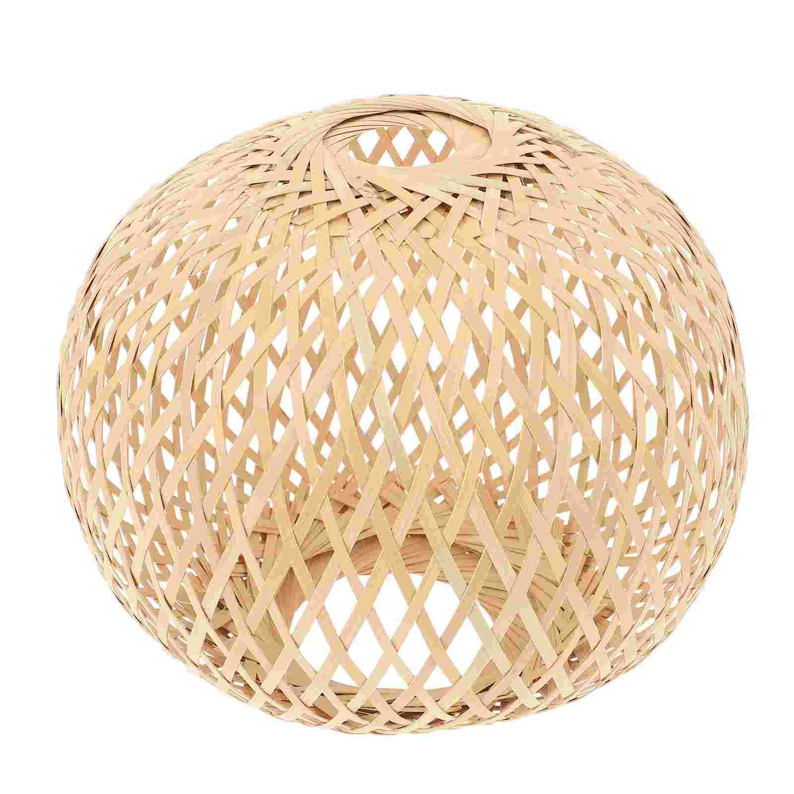 

Lampshade Wall Holder Decorate Bamboo Woven Home Accessory Decorative Delicate Globe Chandelier