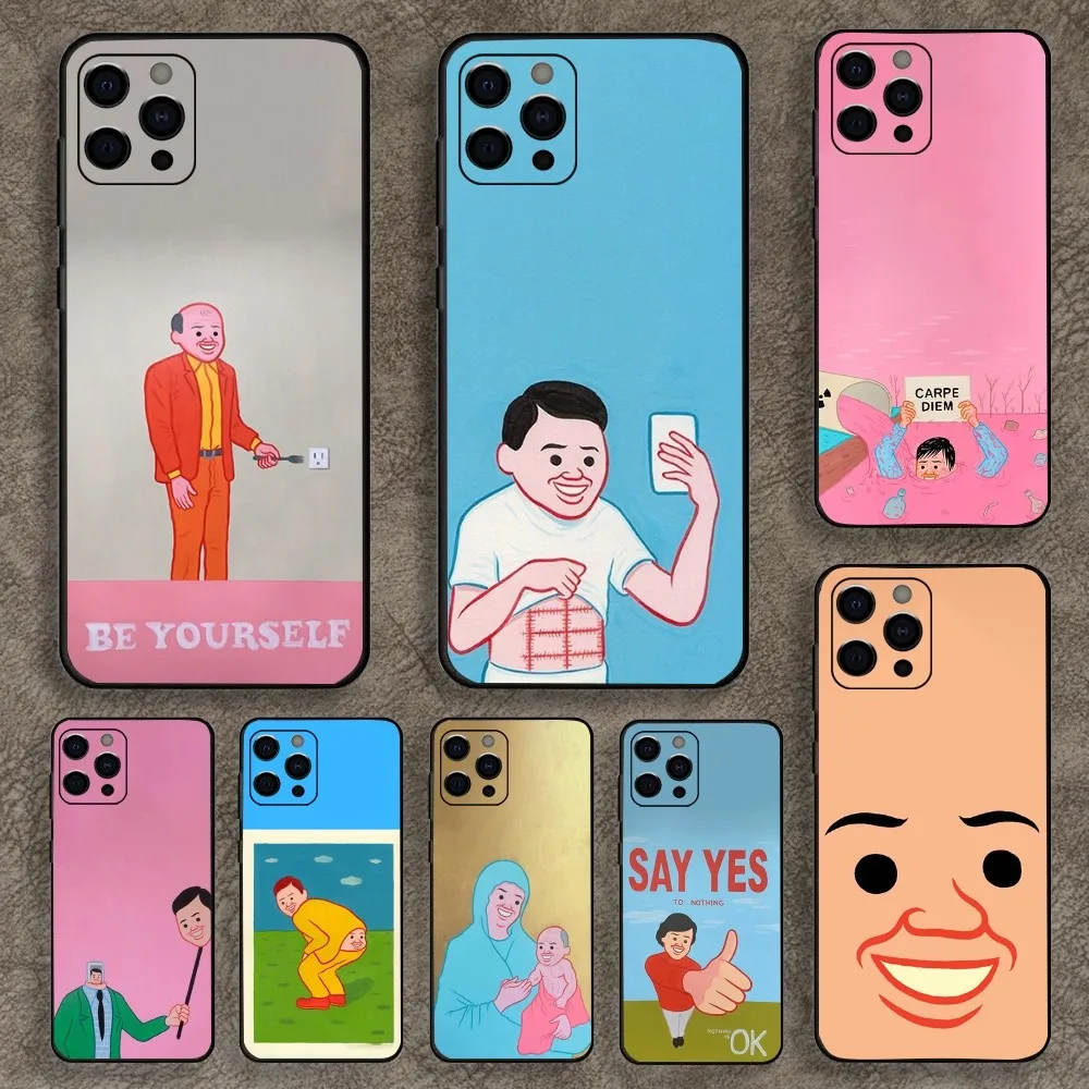 

Art Joan C-Cornella Funny Phone Case For Apple iPhone 15,14,13,12,11,Pro,X,XS,Max,XR,Plus,Mini Soft Black Cover