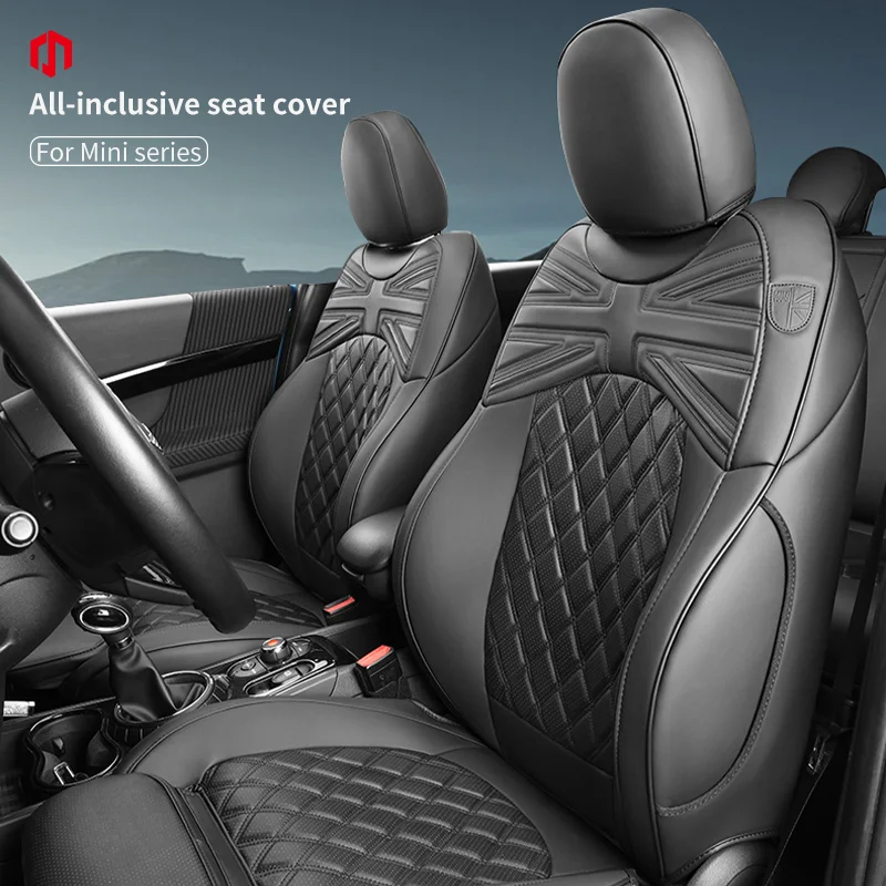 Leather Car Seat Cover for BMW Mini Cooper R56R55F54F55F56F60 Car Seat All Cover Protector Cushion Pad Leather Auto Accessories