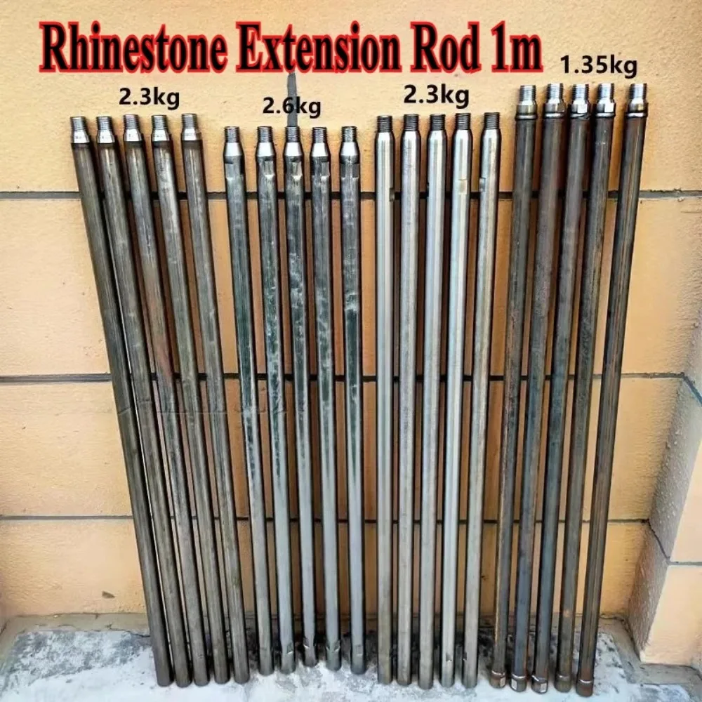 1m Water Drill Extension Rod, Heavy-Duty Core Drill Adapter, for Concrete/Pipe Installation