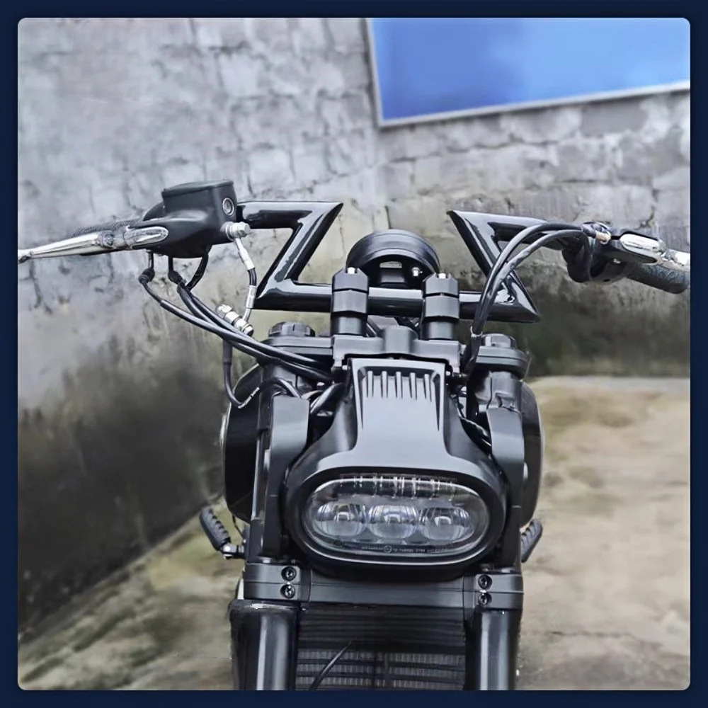 Applicable to Qianjiang Flash 600 Srv 600V Modified Lightning Handlebar Non-Destructive Installation Straight up Direction Han