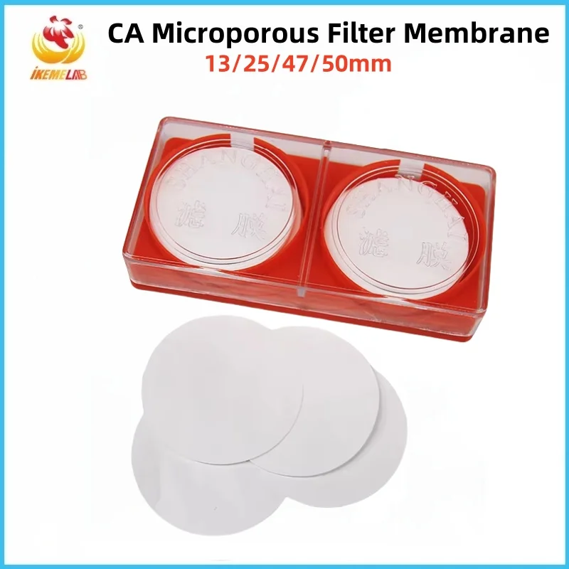 

WEIAI 13/25/47/50mm CA Microporous Filter Membrane Cellulose Nitrate Membrane Laboratory Microporous Membrane 0.22/0.45um