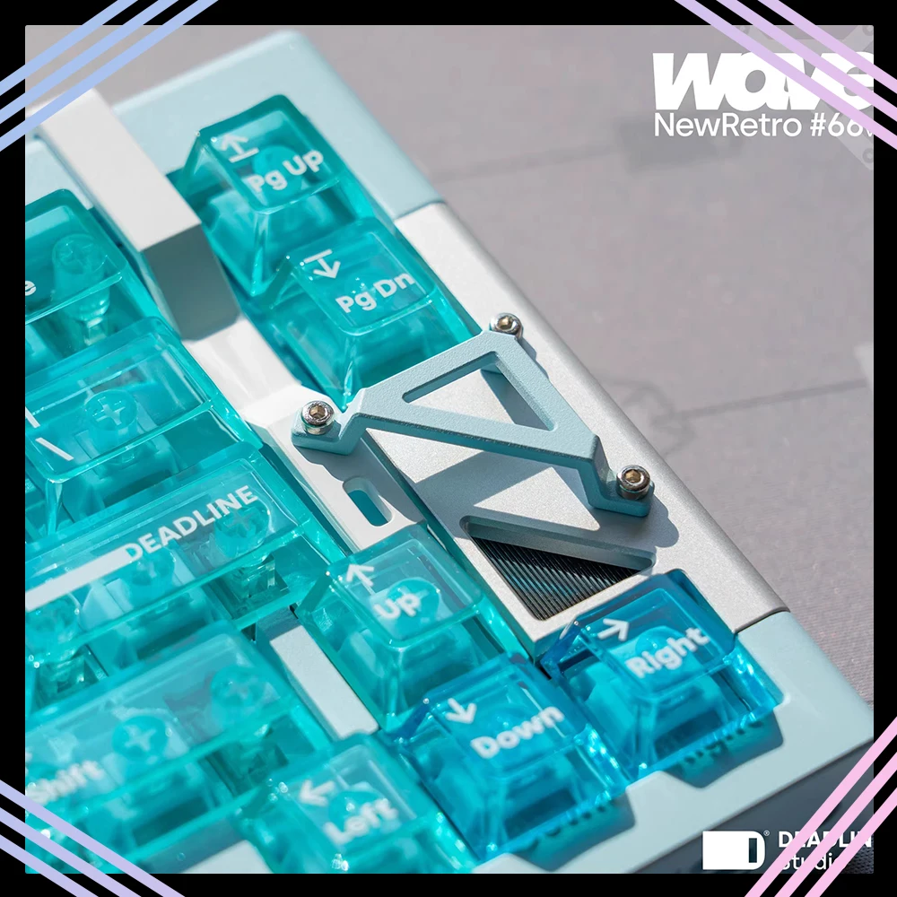 DEADLINE NewRetro#66v2 Ver.Hutt/Wave Mechanical Keyboard Kit New Liner Structure Electrostatic Coating Mechanical Keyboard Set