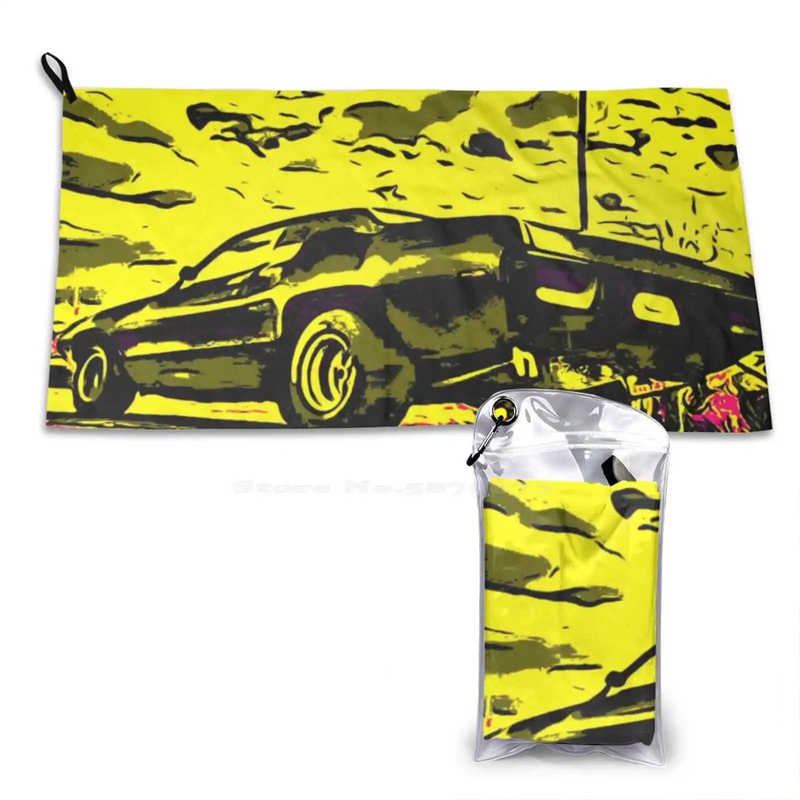 Muscle Car 17 Gym Outdoor Sports Fitness Towel Bath Washcloth Mopar Plymouth Satellite American Usa Musclecar Classic Chrysler