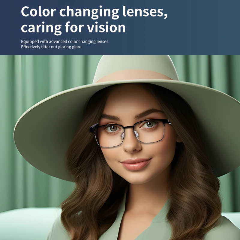 GS06 Smart Color-changing Bluetooth Glasses Body Weight Only 33g Color Change In 3 Seconds For Call/Music /Driving/Navigation
