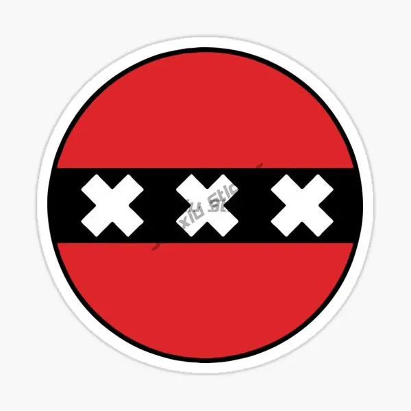 

Amsterdam Flag Emblem Creative PVC Car Stickers Decoration Accessories
