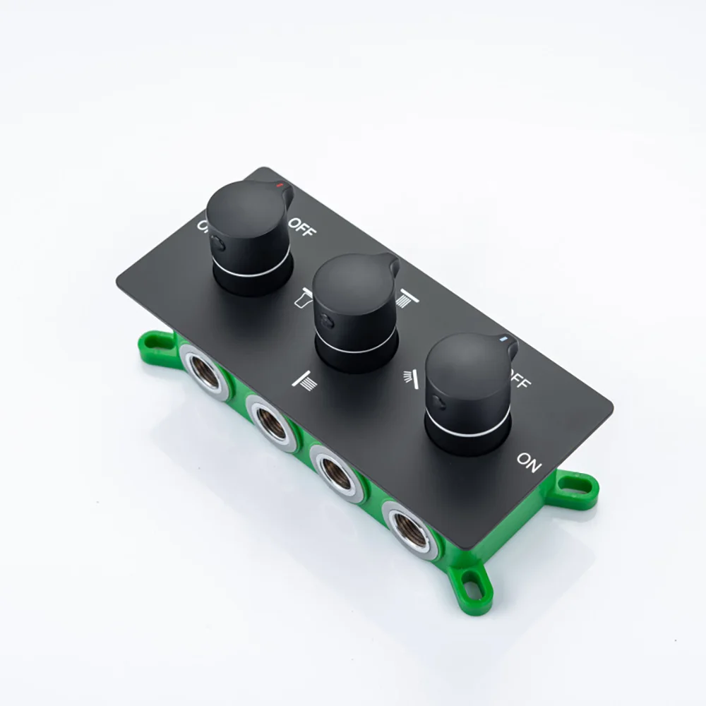 

Brass Chrome 4-Function Concealed Shower Valve Hot & Cold Water Diverter Mixer Bathroom Shower Bathroom Accessories