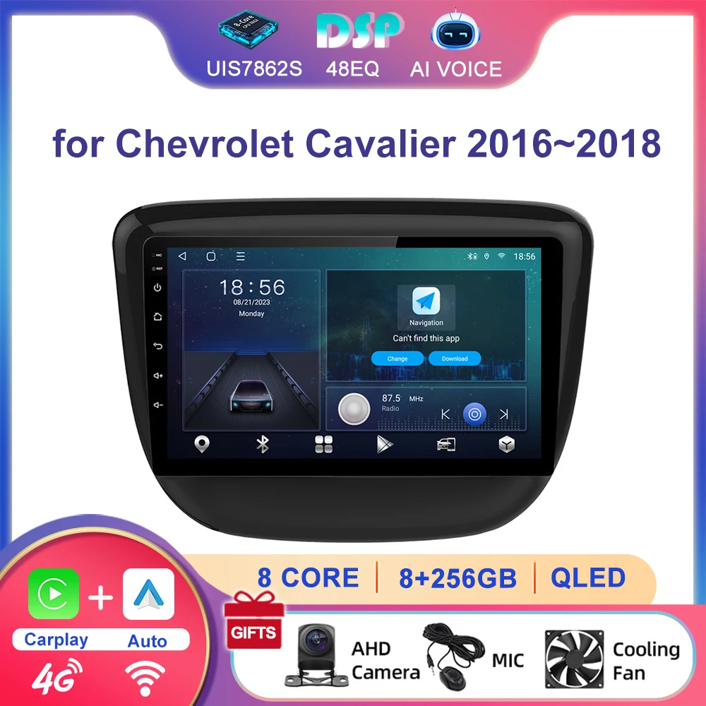 

9 Inch Android GPS Navigation Audio WIFI 4G Carplay Player FM RDS Stereo Car Multimedia Radio for Chevrolet Cavalier 2016~2018