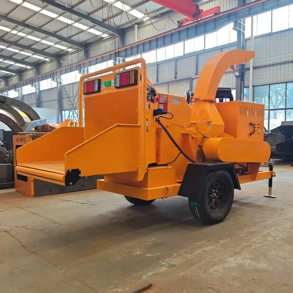 102HP Diesel Hydraulic Tree Branch Shredder High-Performance Wood Chipper for Forestry and Garden Use